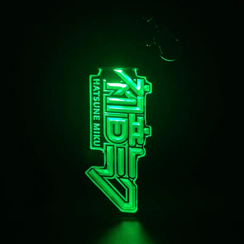 Hatsune Miku Led Light Acrylic Keychain , Christmas Tree Ornament 1