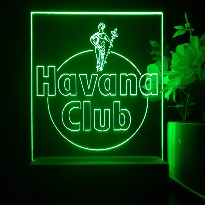 Havanas Club Beer Bar 3D Illusion Night Light Desk Lamp 1