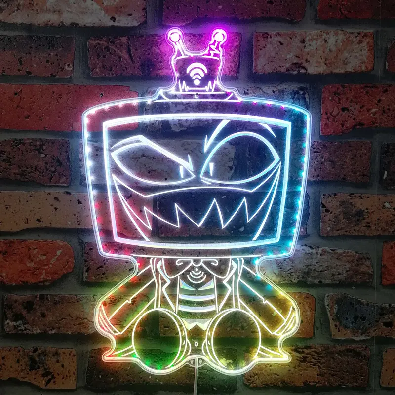Hazbin Hotel Vox Neon Led Sign With Dynamic Rgb Colors 1