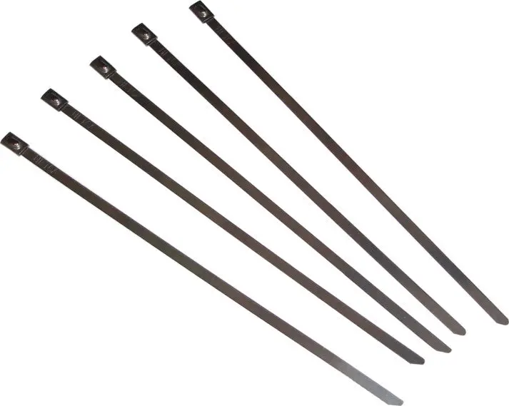 Helix Racing Stainless Steel Cable Ties, 8" 5 Pack | 304-0508 1