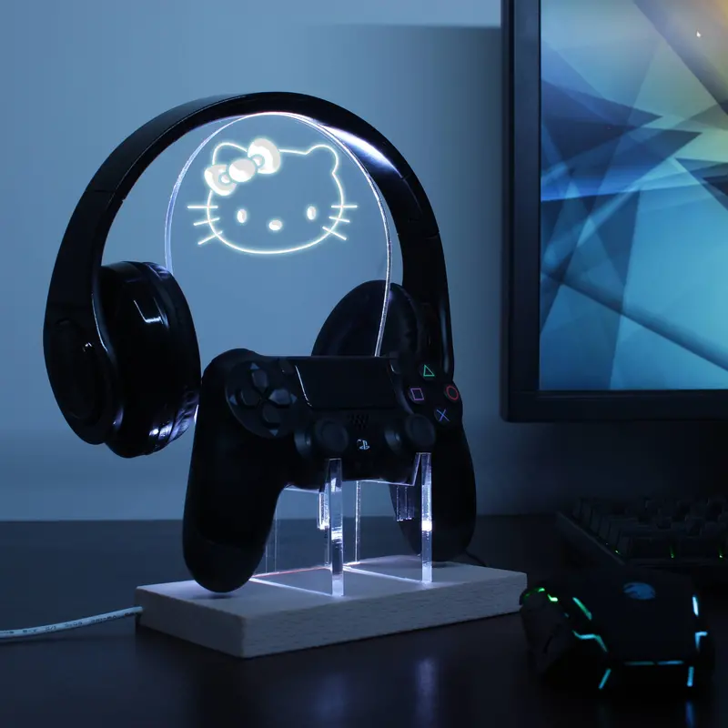 Hello Kitty Led Gaming Headset Controller Stand 1
