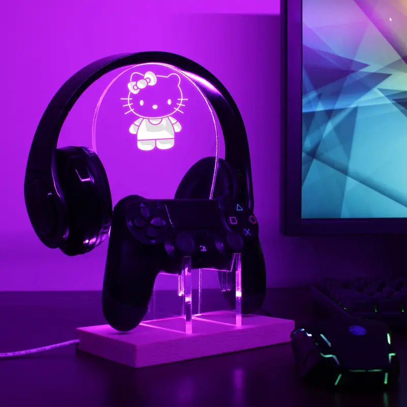 Hello Kitty Led Gaming Headset Controller Stand 1