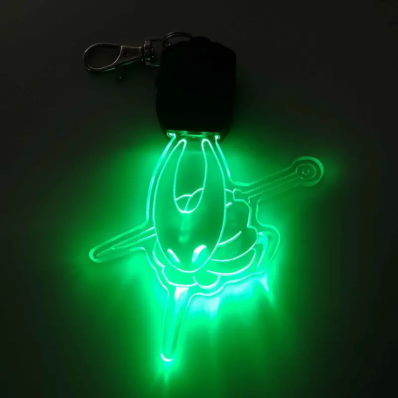 Hollow Knight Silksong Led Light Acrylic Keychain , Christmas Tree Ornament 1
