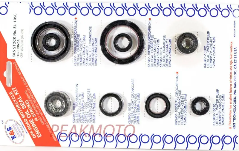 Honda Crf150r/Rb 2007-2009, 2012-2016 Complete Engine Oil Kit K&S 51-1050 1
