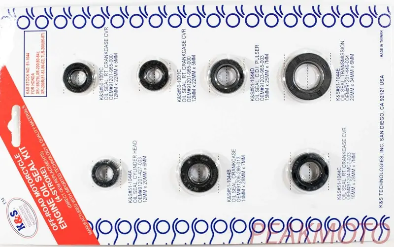 Honda Xr185 1979, Xr200 1980-1984 Complete Engine Oil Kit K&S 51-1044 1