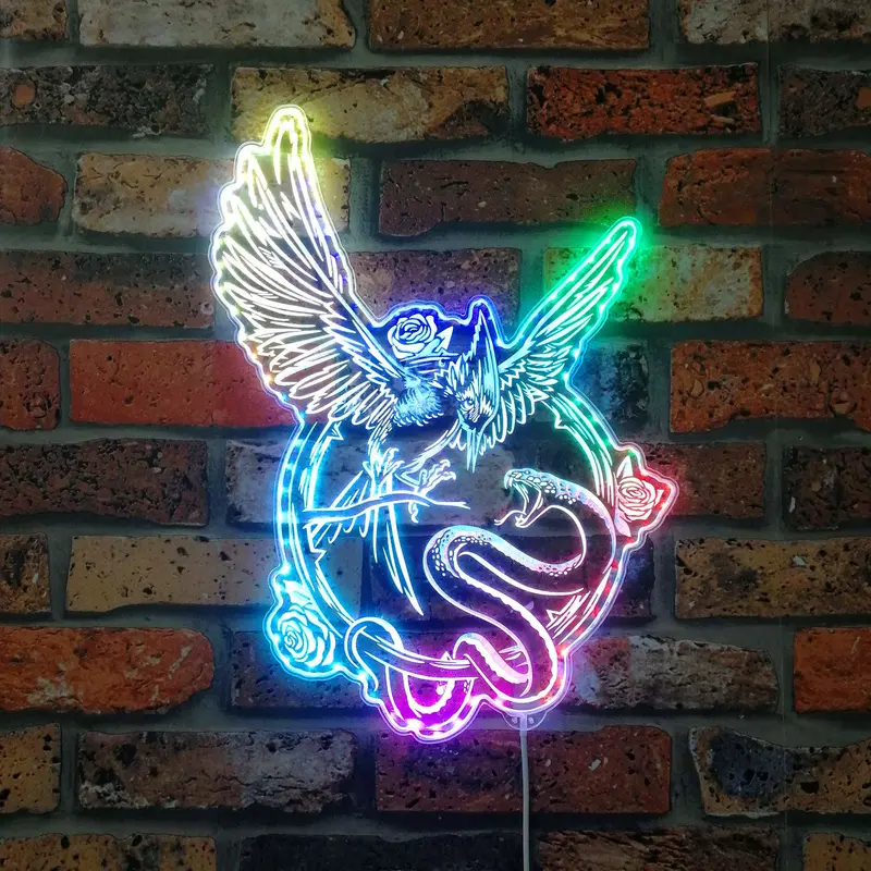 Hunger Games Songbirds And Snakes  Neon Led Sign With Dynamic Rgb Colors 1