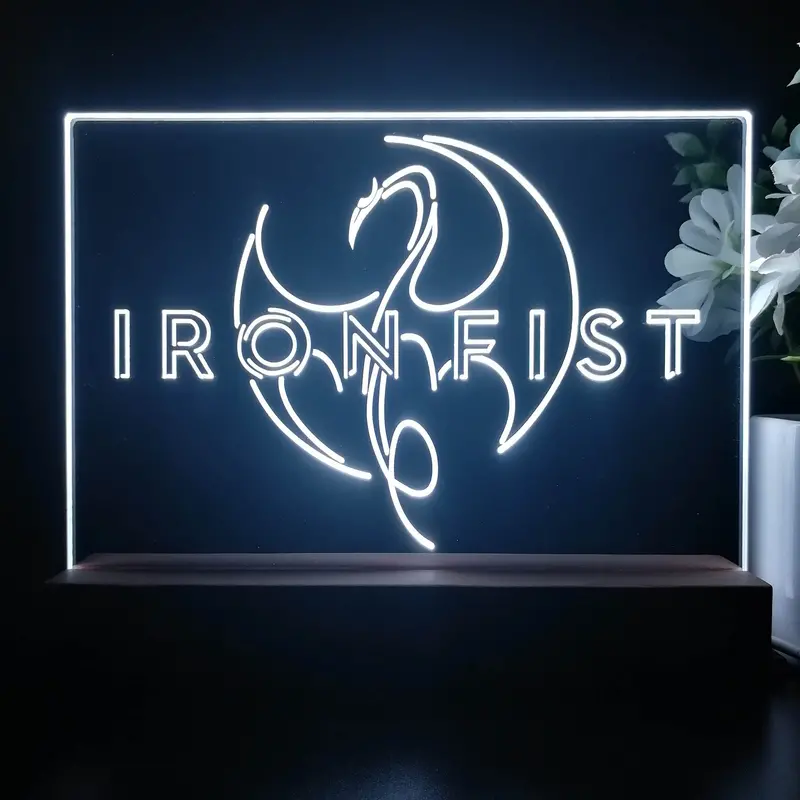 Iron Fist 3D Illusion Night Light Desk Lamp 1