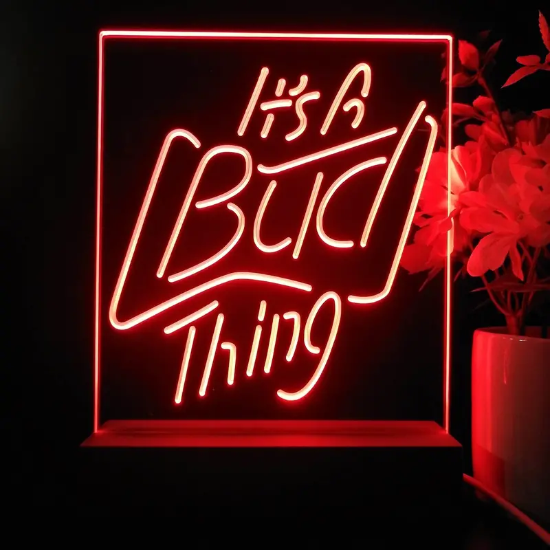 It's Bud Thing Night Light Neon Pub Bar Lamp 1