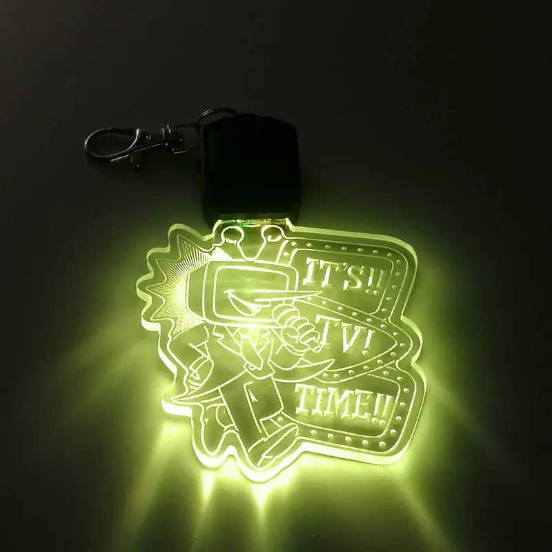 It's Tv Time Tenna Deltarune Led Light Acrylic Keychain , Christmas Tree Ornament 1