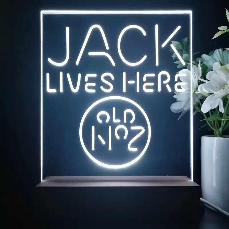 Jack Lives Here 3D Illusion Night Light Desk Lamp 1