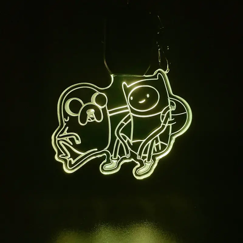 Jake & Finn Led Light Acrylic Keychain , Christmas Tree Ornament 1