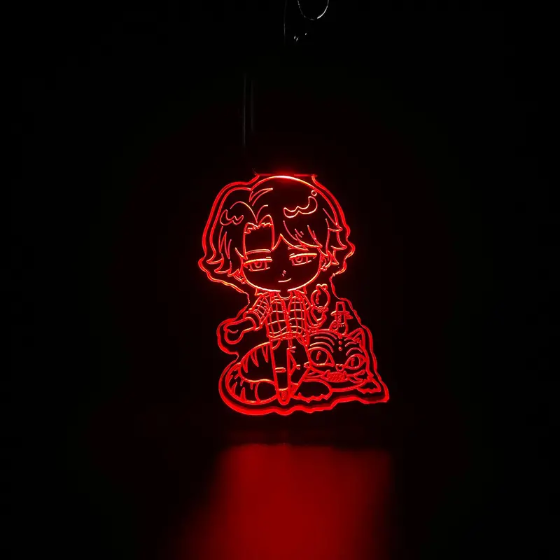 Jinu Led Light Acrylic Keychain , Christmas Tree Ornament 1