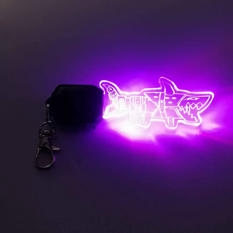 Jinx Shark Gun Led Light Acrylic Keychain , Christmas Tree Ornament 1