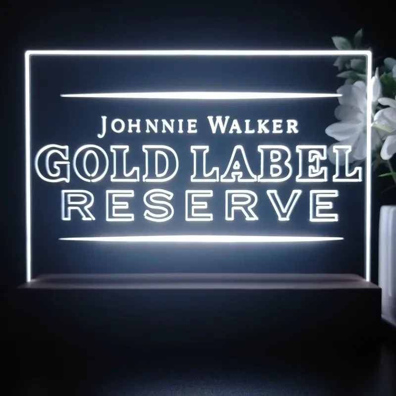 Johnnie Walker Gold Label Reserve Neon Sign Pub Bar Decor Lamp 1