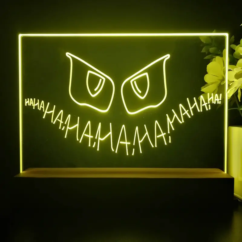 Joker Gotham Hahaha 3D Illusion Night Light Desk Lamp 1