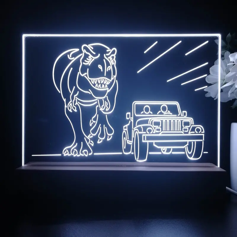 Jurassic Park 3D Illusion Night Light Desk Lamp 1