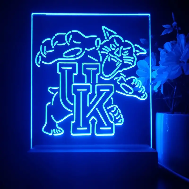 Kentucky Wildcats 3D Illusion Night Light Desk Lamp 1