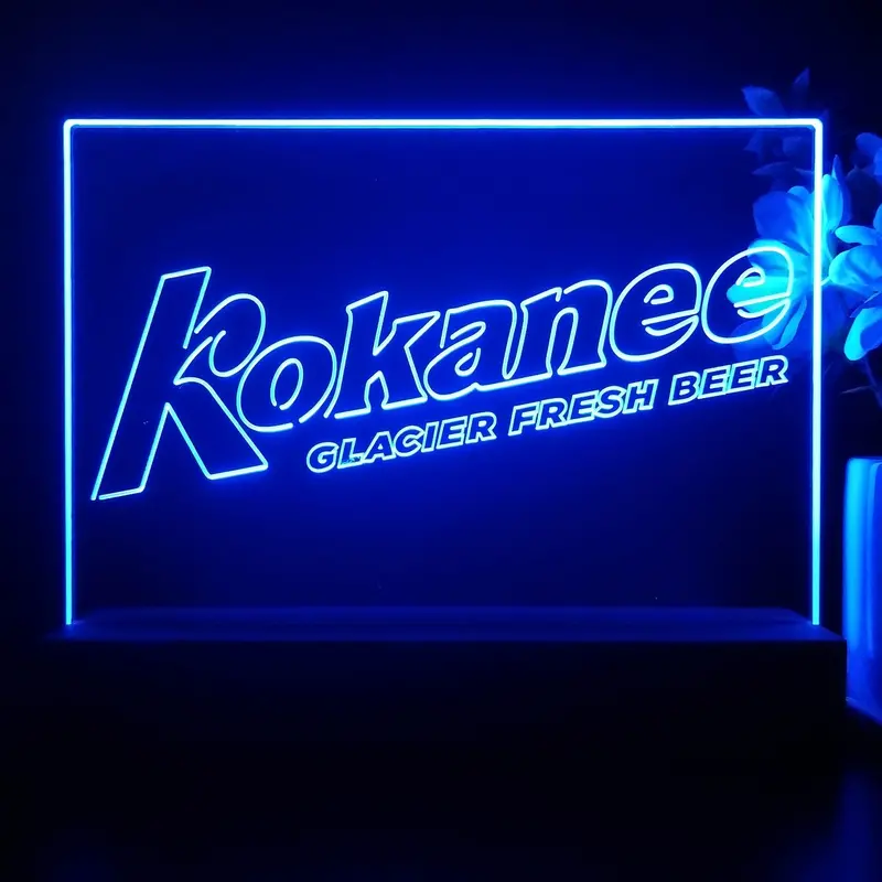 Kokanee Glacier Fresh Beer Neon Sign Pub Bar Decor Lamp 1