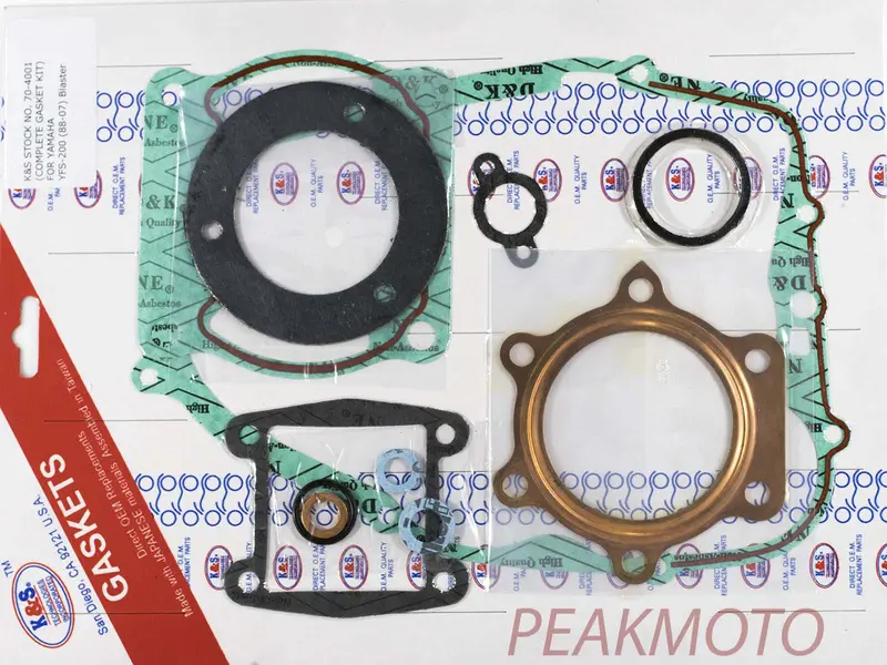 K&S Atv Complete Gasket Kit Yfs-200 (88-06)  | 70-4001 1