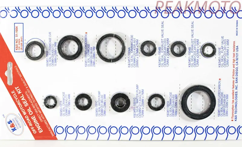 K&S Off-Road Complete  Engine Oil Seal Kit  Cr-125R (04-07)  | 51-1004 1
