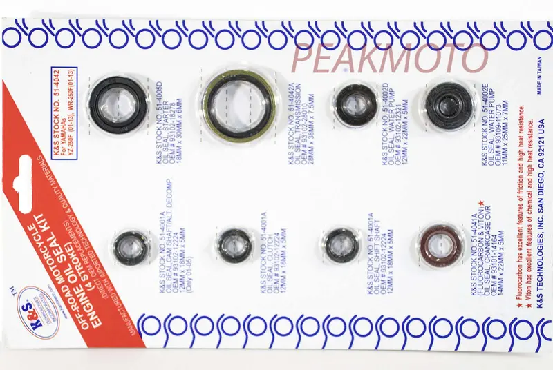K&S Off-Road Complete  Engine Oil Seal Kit  Yz-250F/Wr-250F  | 51-4042 1