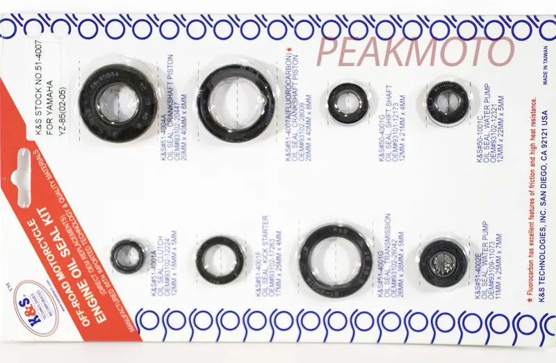 K&S Off-Road Complete  Engine Oil Seal Kit  Yz-85 (02-06)  | 51-4007 1