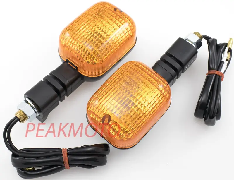 K&S Universal Dual Sport Enduro Dot Turn Signal Black Body - Amber Lens | 25-7000 1