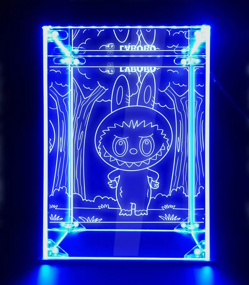 Labubu Monsters Doll  Led Display Case, Blind Box Showcase 1