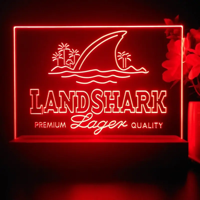 Landshark Lager Premium Quality Neon Sign Pub Bar Decor Lamp 1