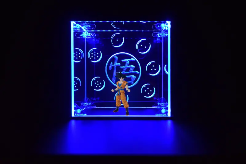 Led Display Case For Dragon Ball Goku Action Figure, Collectible Figures 1