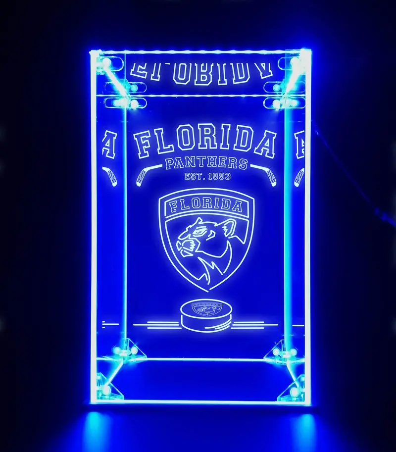 Led Display Case For Florida Panthers Sports Memorabilia 1