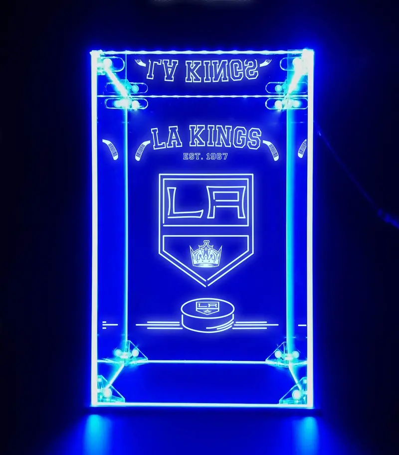Led Display Case For La Kings Sports Memorabilia 1