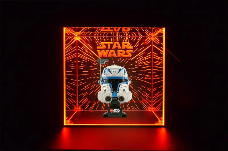 Led Display Case For Lego Captain Rex™ Helmet, Collectible Figures 1