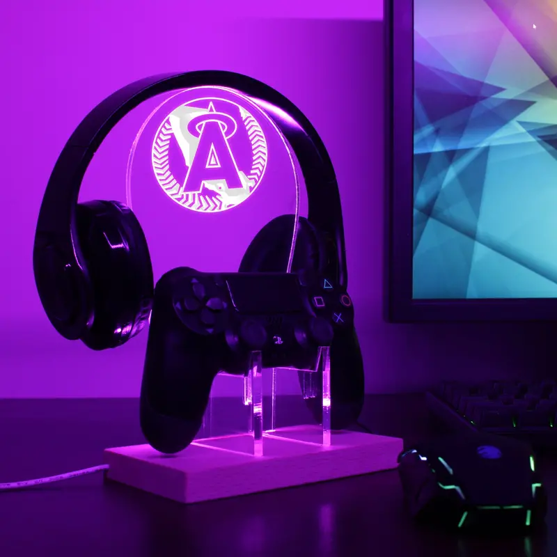 Los Angeles Angels Led Gaming Headset Controller Stand 1
