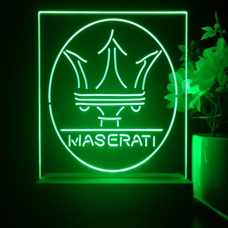 Maserati 3D Illusion Night Light Desk Lamp 1