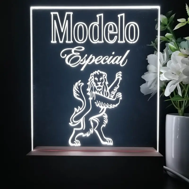 Modelo Especial Vertical Night Light Neon Pub Bar Lamp 1
