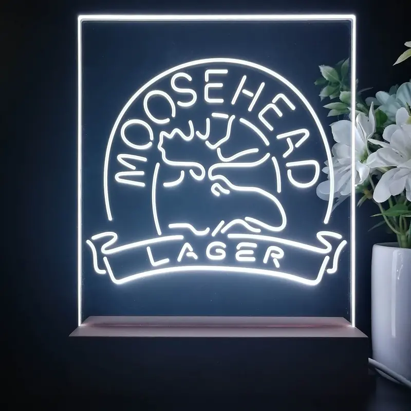 Moosehead Lager Beer 3D Illusion Night Light Desk Lamp 1