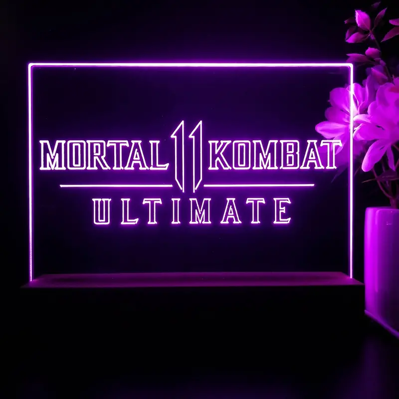 Mortal Kombat 11 Neon Sign Game Room Lamp 1