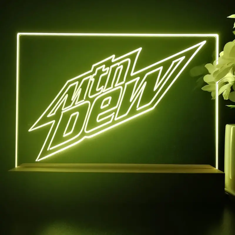 Mountain Dew Mtn Drink Neon Sign Pub Bar Lamp 1