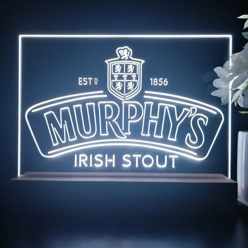Murphy's Irish Stout Est 1856 Neon Sign Pub Bar Lamp 1
