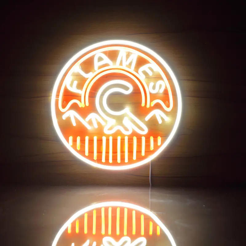 Nhl Calgary Flames Bar Neon Flex Led Sign 1