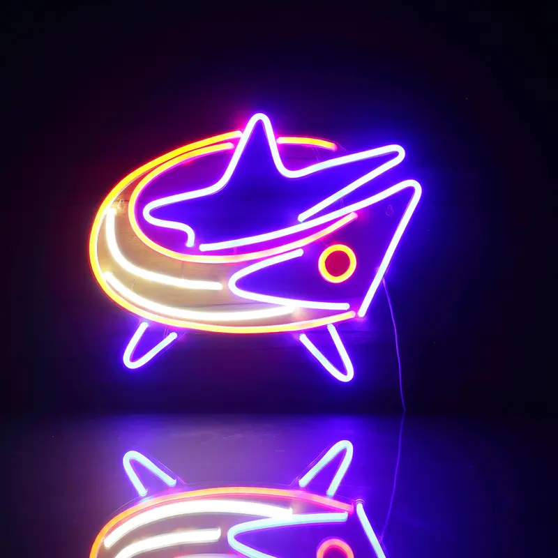Nhl Columbus Blue Jackets Bar Neon Flex Led Sign 1
