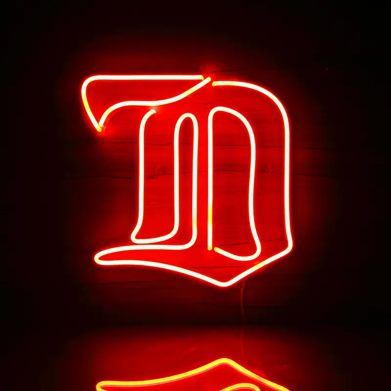 Nhl Detroit Red Wings Bar Neon Flex Led Sign 1