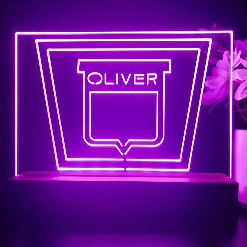 Oliver Tractor 3D Illusion Night Light Desk Lamp 1