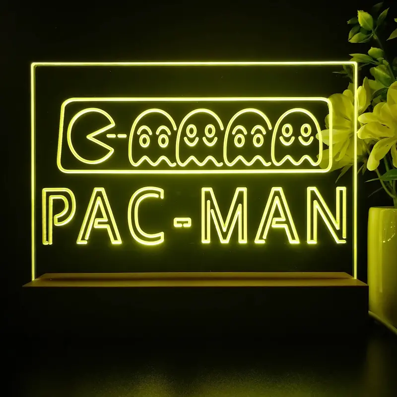 Pac-Man Neon Sign Game Room Lamp 1
