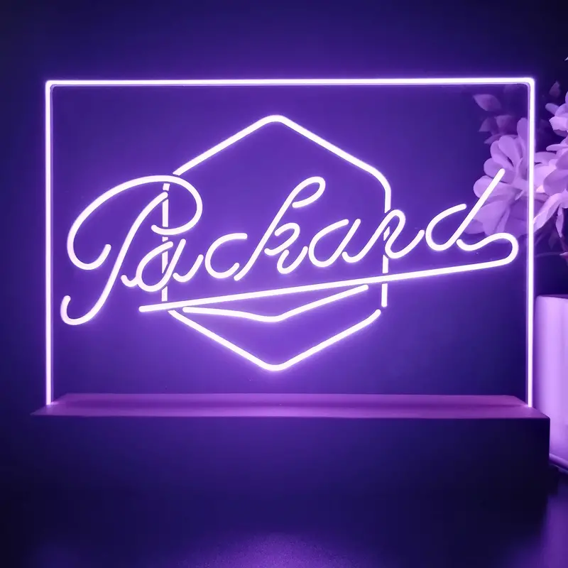 Packard Auto 3D Illusion Night Light Desk Lamp 1