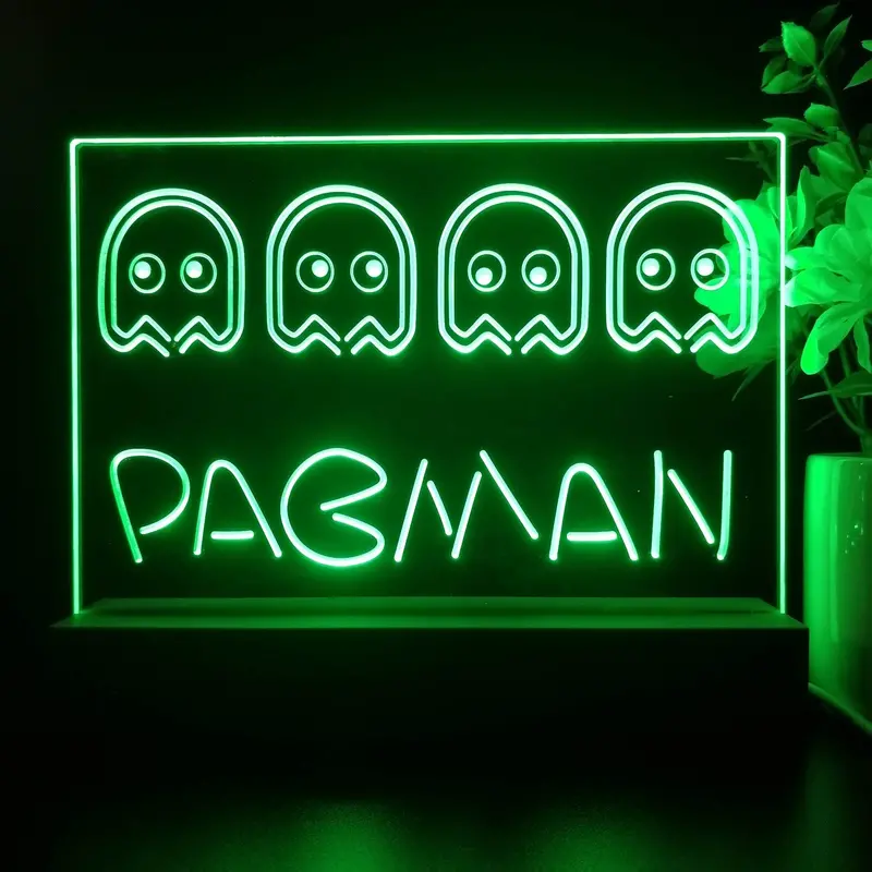 Pacman Game Room Decor Neon Sign Game Room Lamp 1