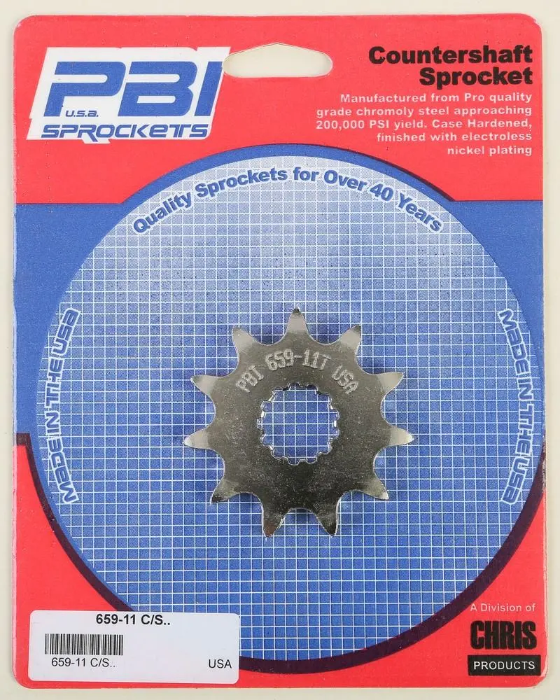 Pbi - 659-11 Front Countershaft Sprocket, 11T Suzuki Ltf160 Quadrunner 1991-2004 1
