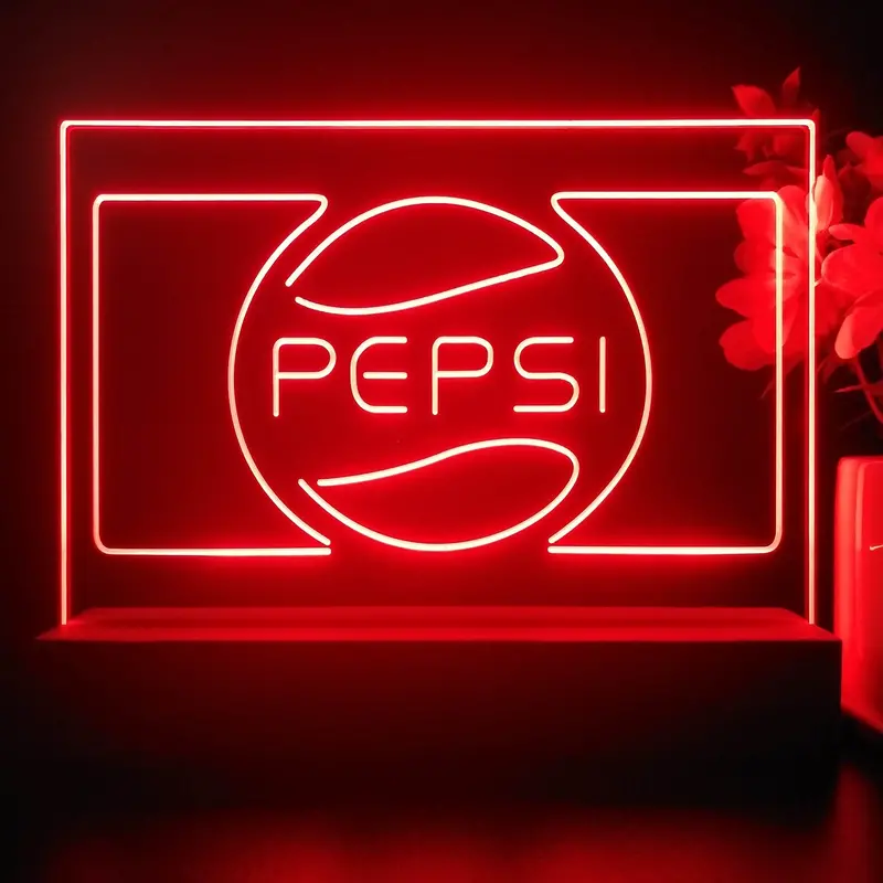 Pepsi Cola Classic Drink Neon Sign Pub Bar Decor Lamp 1