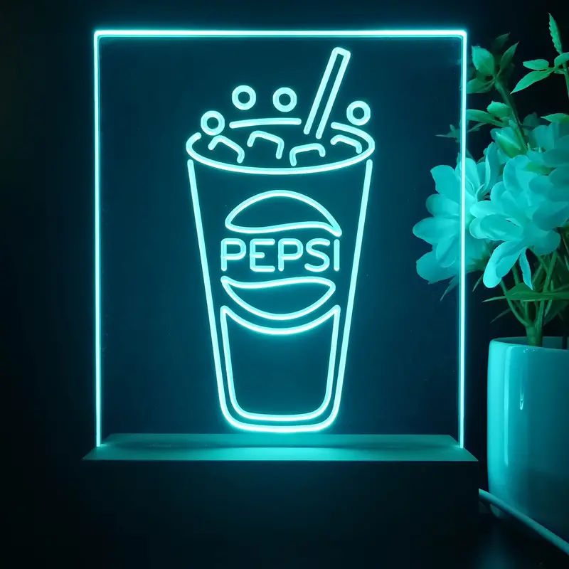 Pepsi Cup Night Light Neon Pub Bar Lamp 1